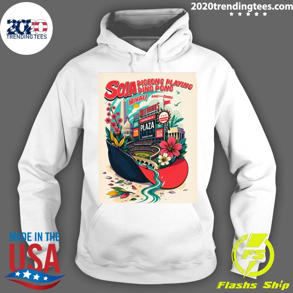 Pigeons Playing Ping Pong Washington DC At Plaza Stage At Nationals Park On August 1 2026 Shirt