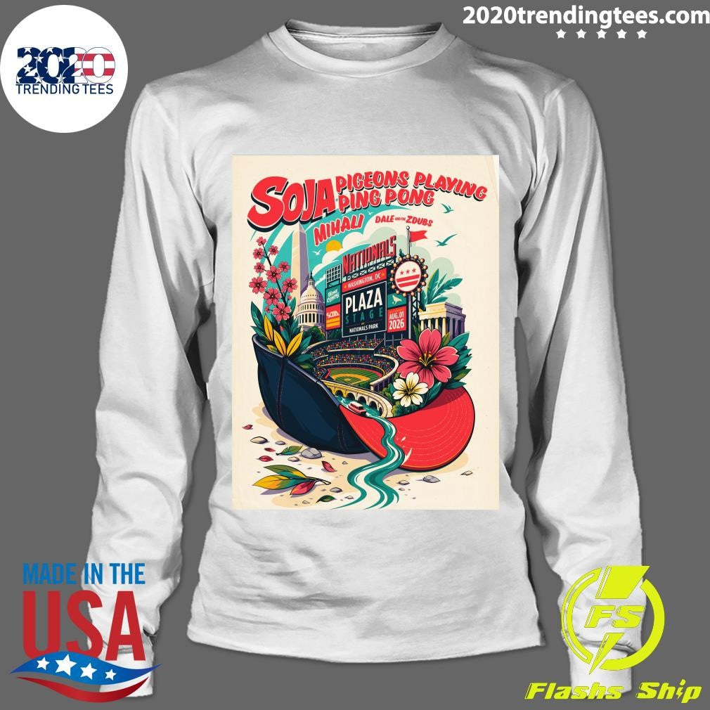 Pigeons Playing Ping Pong Washington DC At Plaza Stage At Nationals Park On August 1 2026 Shirt