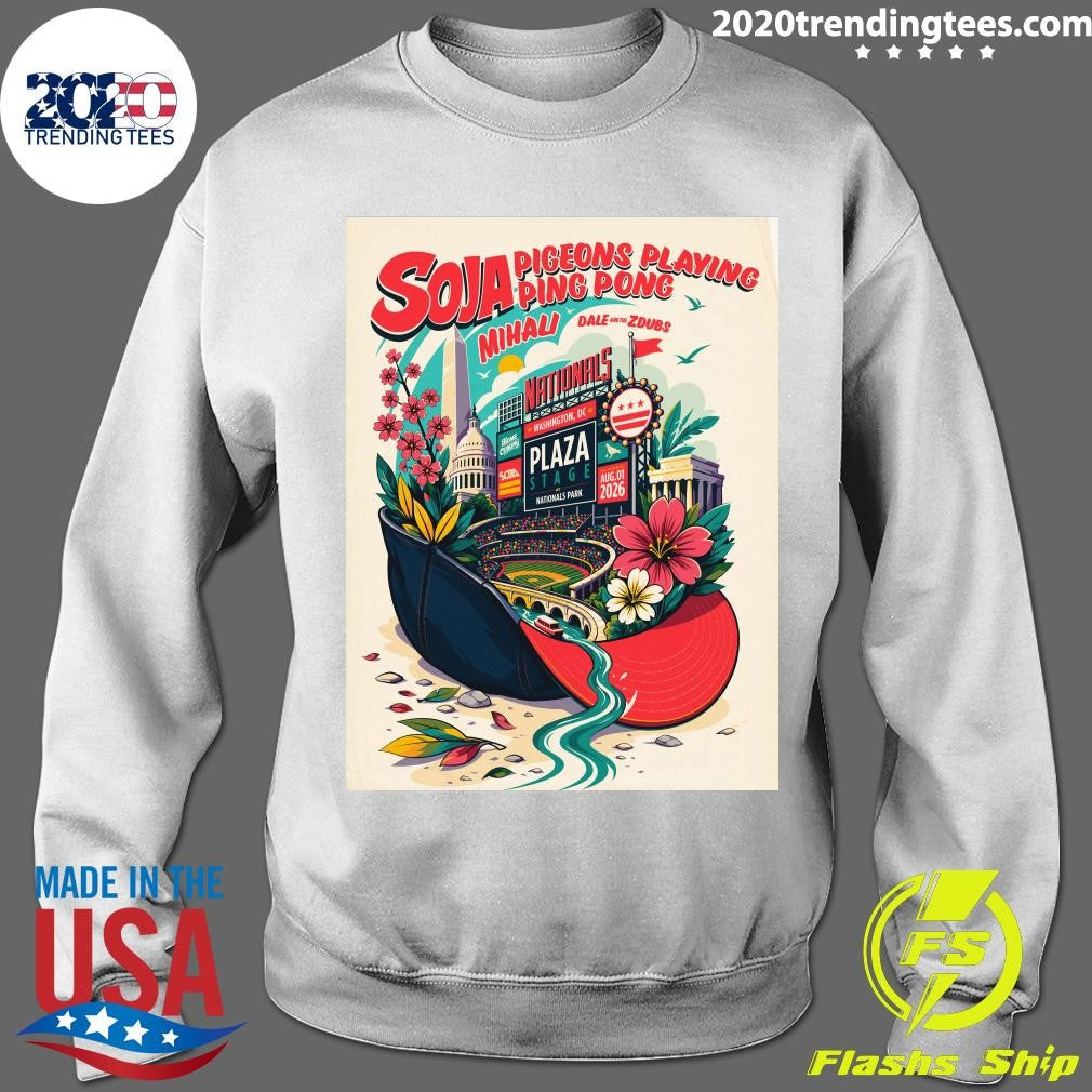 Pigeons Playing Ping Pong Washington DC At Plaza Stage At Nationals Park On August 1 2026 Shirt