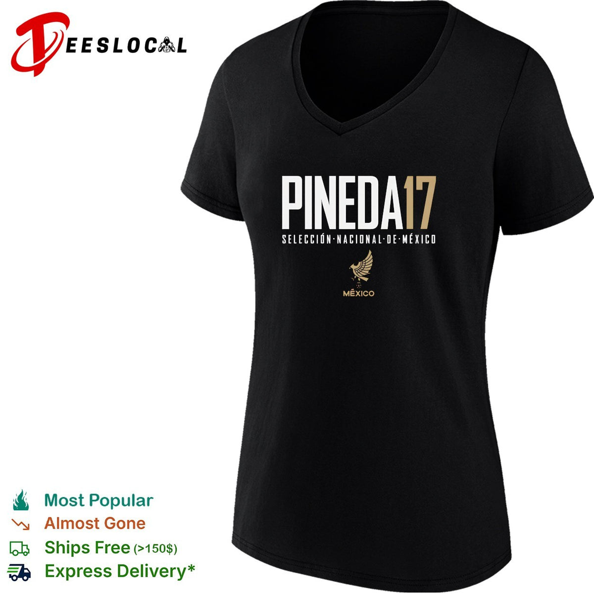 Pineda 17 Mexico Seleccion Nacional de Mexico shirt