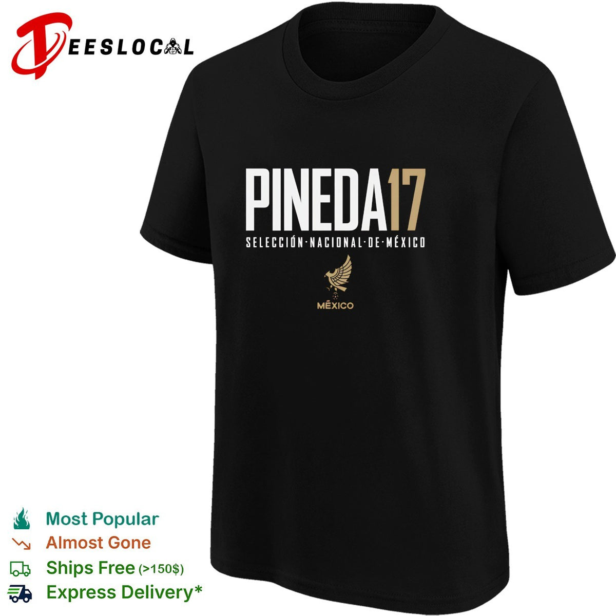 Pineda 17 Mexico Seleccion Nacional de Mexico shirt