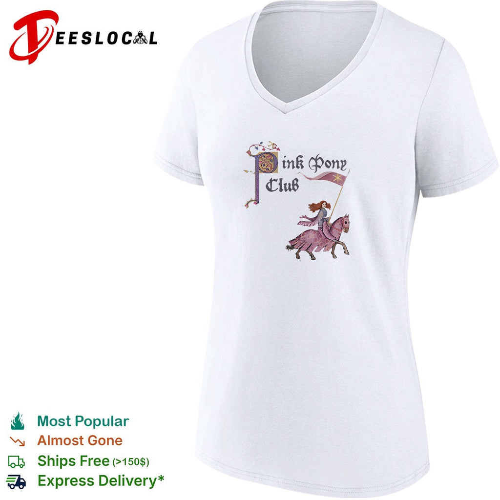 Pink Pony Club knight riding horse shirt