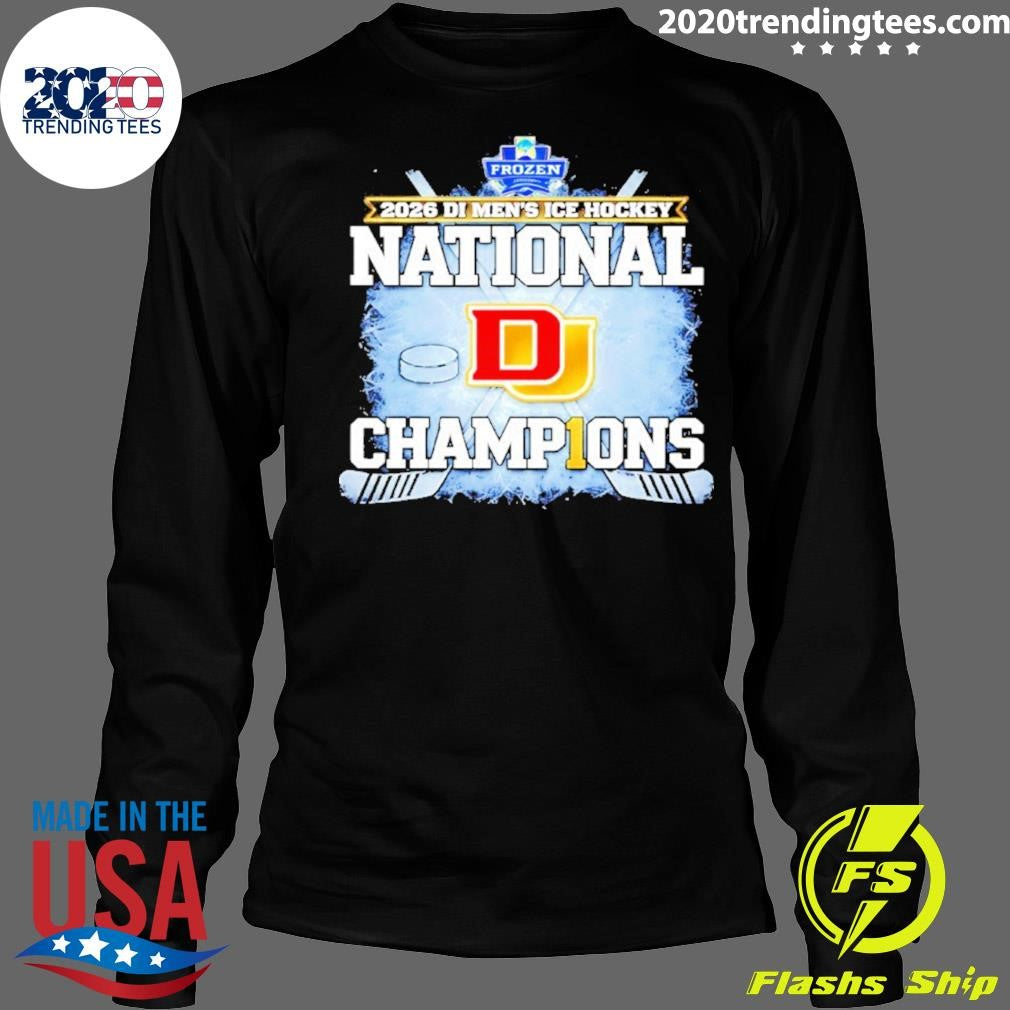 Pioneers Men’s Ice Hockey National Champions ’26 Logo Shirt