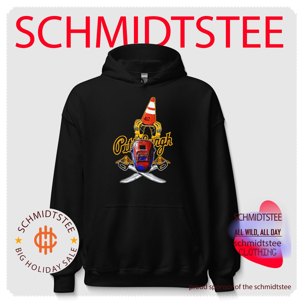 Pittsburgh 412 Construction Welding and Pirates Tribute shirt