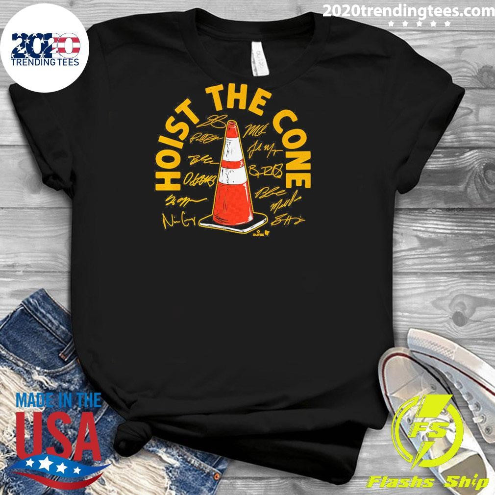 Pittsburgh Baseball Hoist the Cone Signatures Shirt