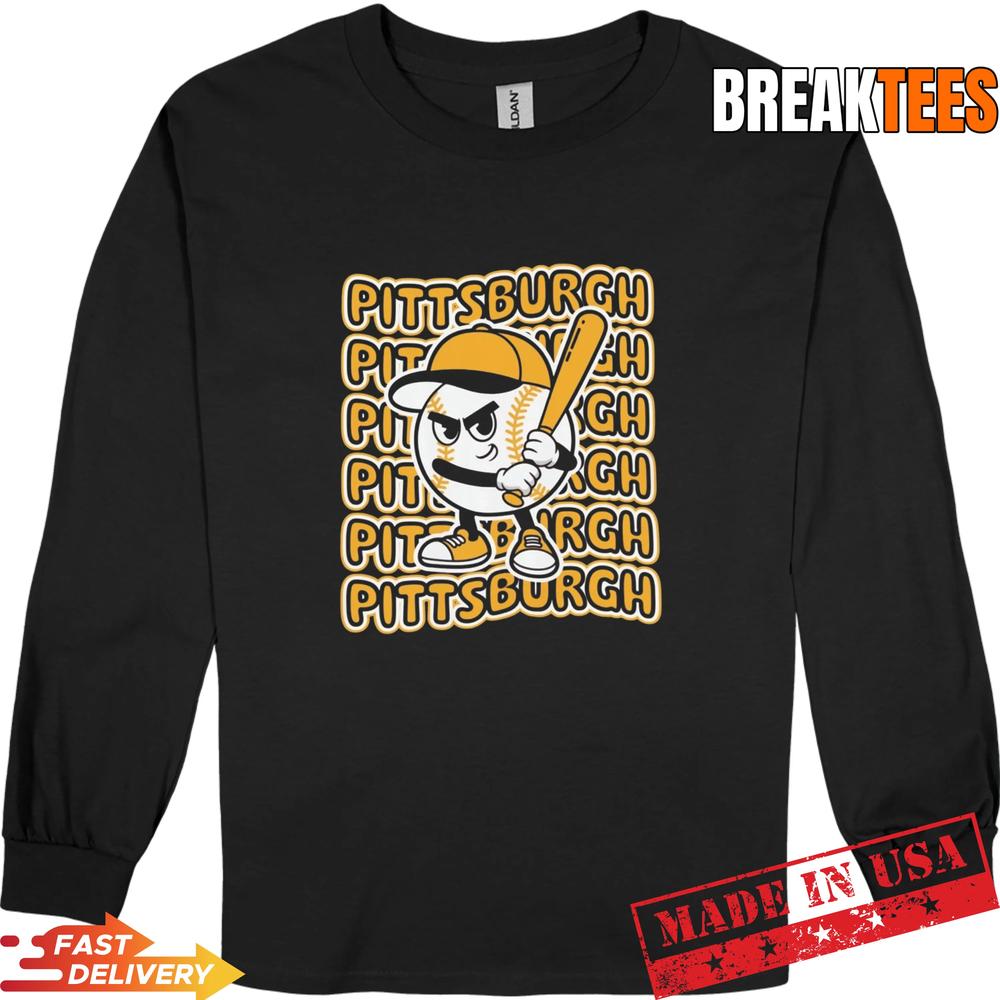 Pittsburgh Baseball Retro Mascot T-Shirt