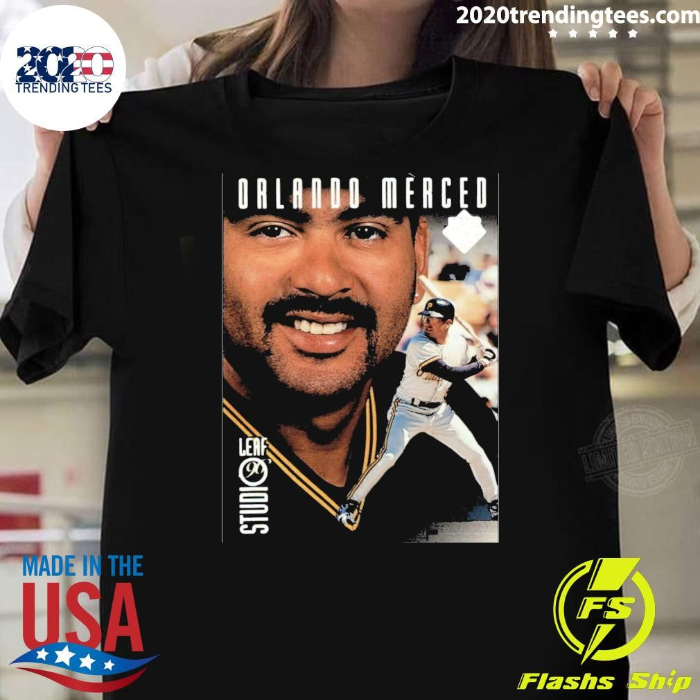 Pittsburgh Pirates 1996 Studio Silver Press Proofs #90 Orlando Merced Shirt