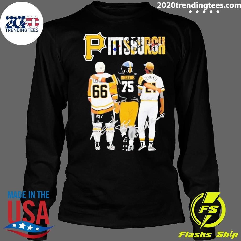Pittsburgh Pirates Legends Greene Clemente Signatures Shirt