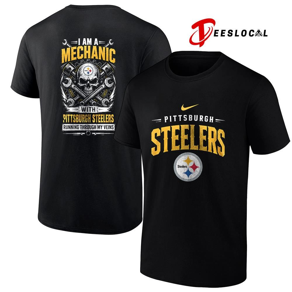 PittsburghSteelersIamamechanicrunningthroughmyveinsskeletonshirt