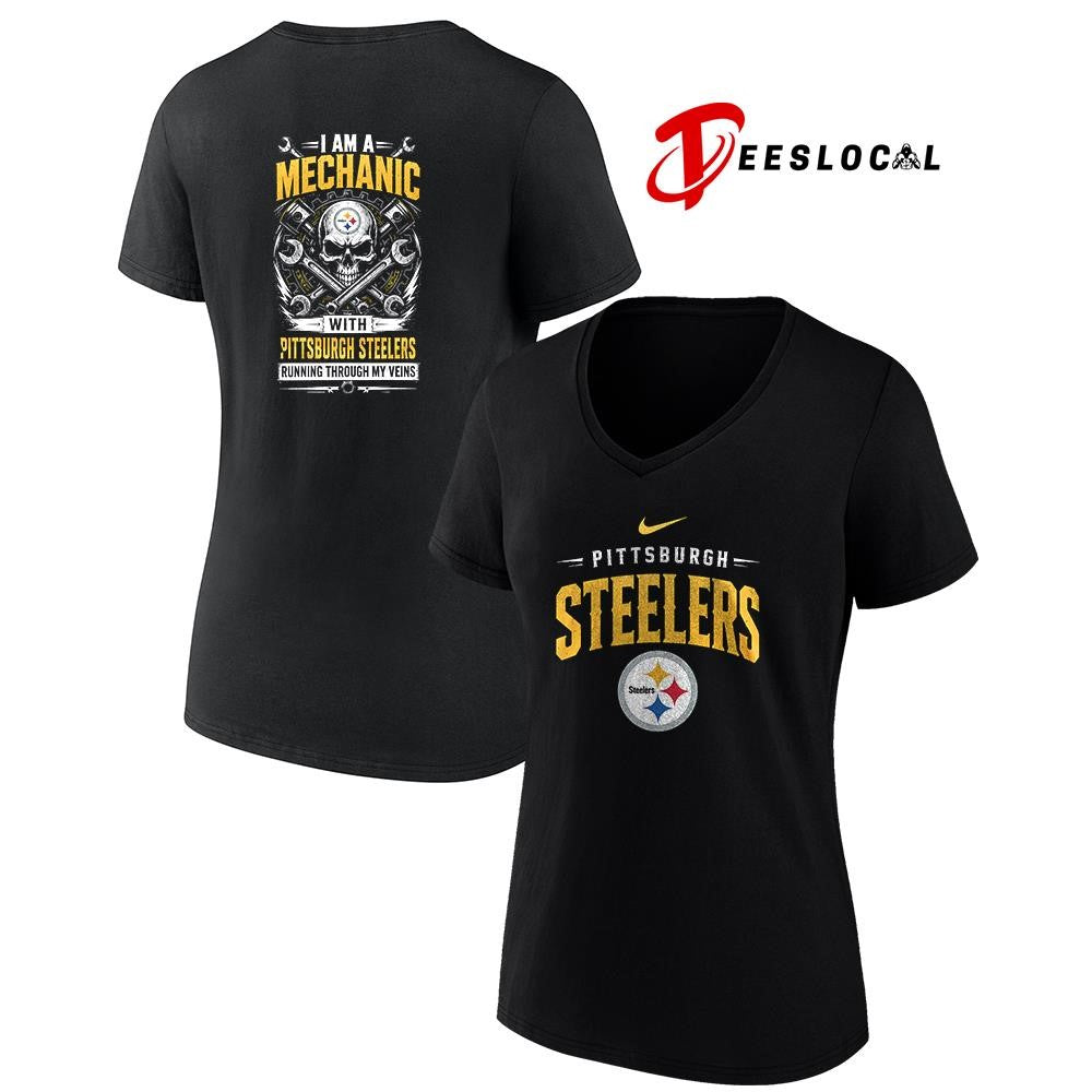 PittsburghSteelersIamamechanicrunningthroughmyveinsskeletonshirt