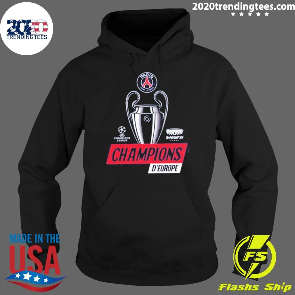 Paris Saint-Germain PSG UEFA Champions League Champions d’Europe 2026 Trophy Shirt