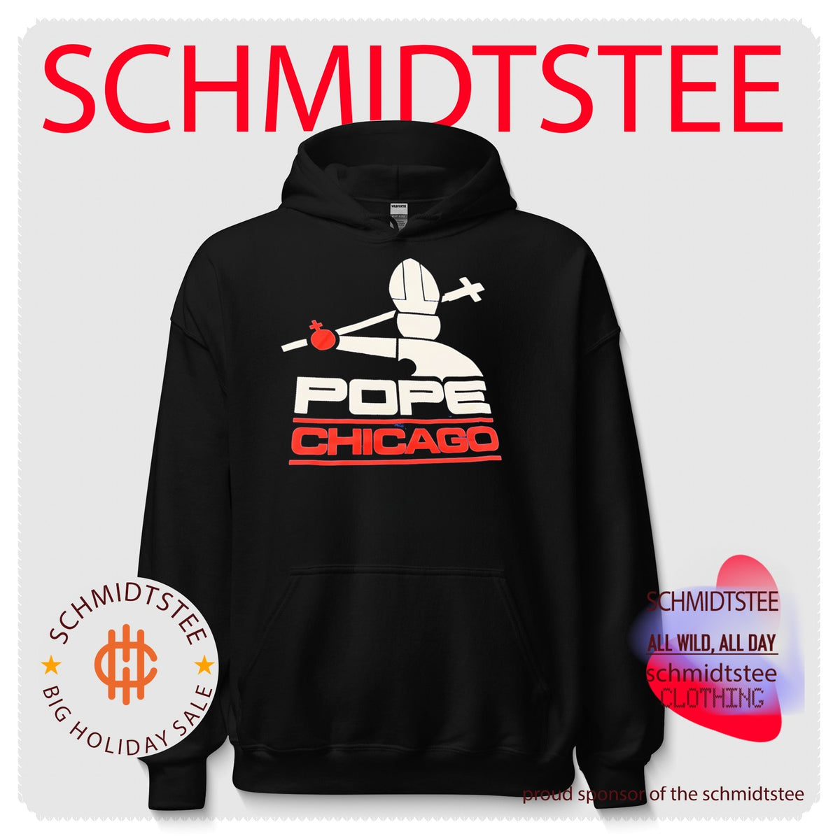 Pope Chicago logo shirt