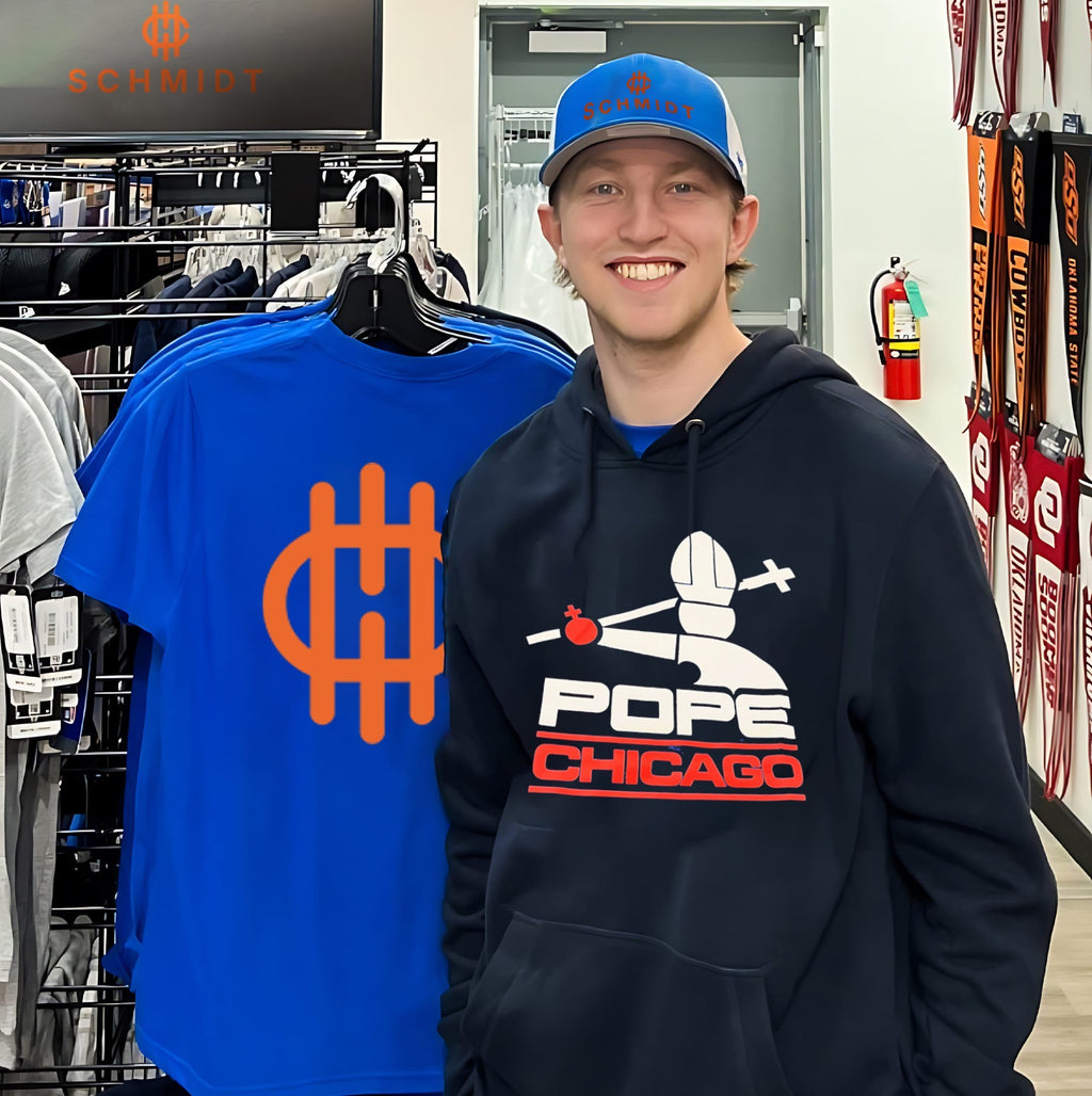 Pope Chicago logo shirt