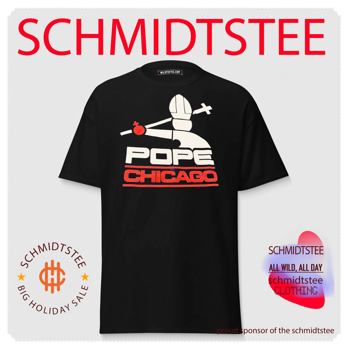 Pope Chicago logo shirt