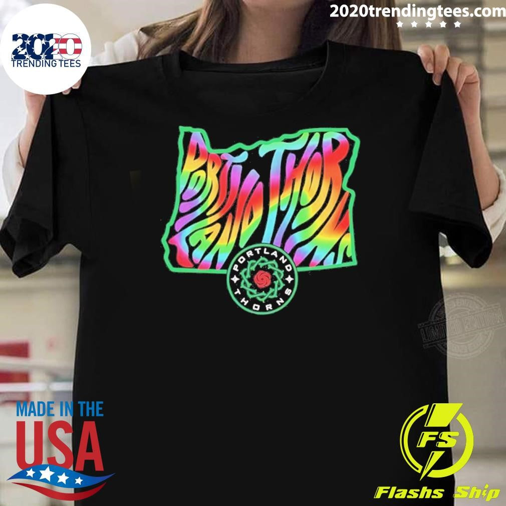 Portland Thorns Fc Groovy Pride State 2026 Shirt