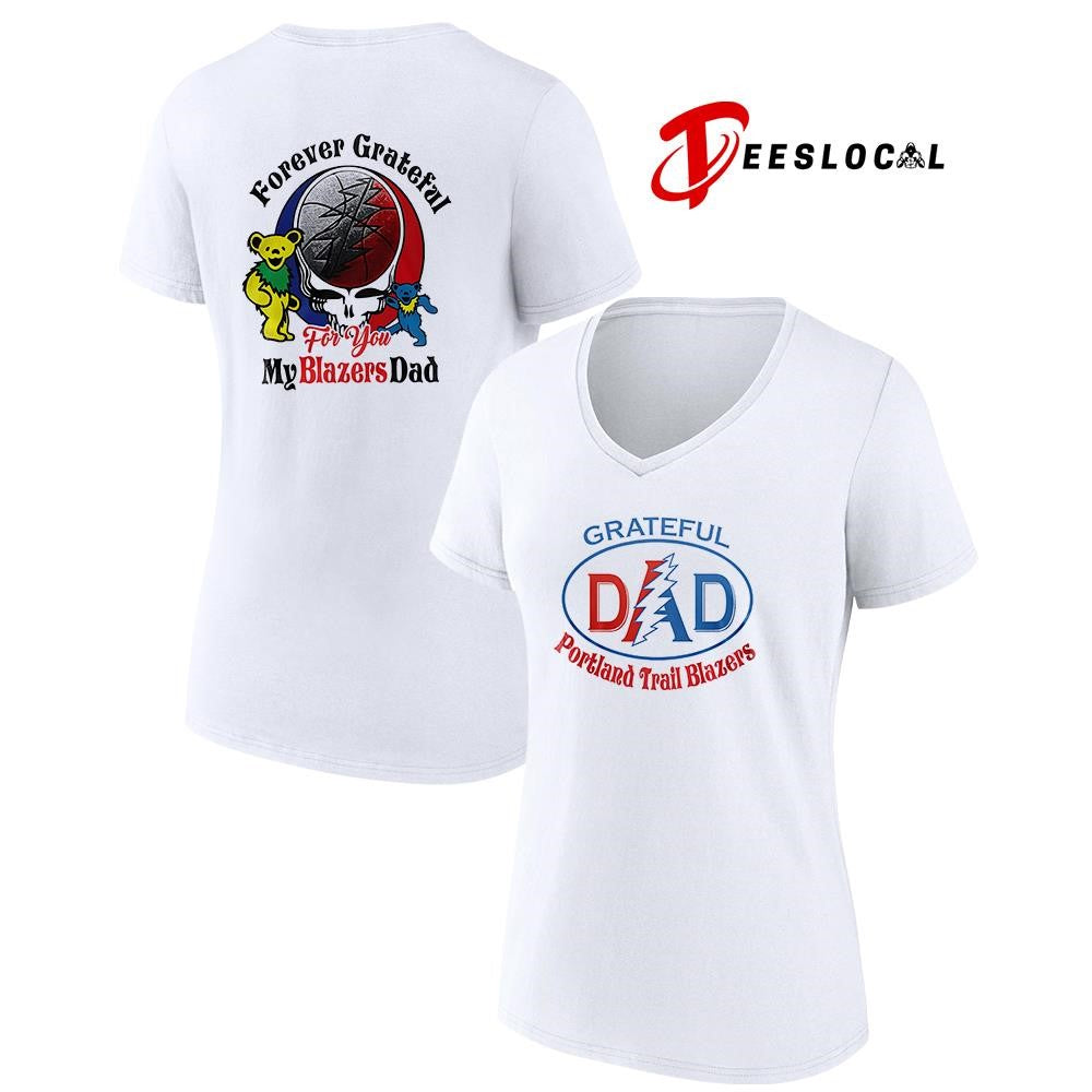 Portland Trail Blazers x Grateful Dead Father Day forever Grateful logo shirt