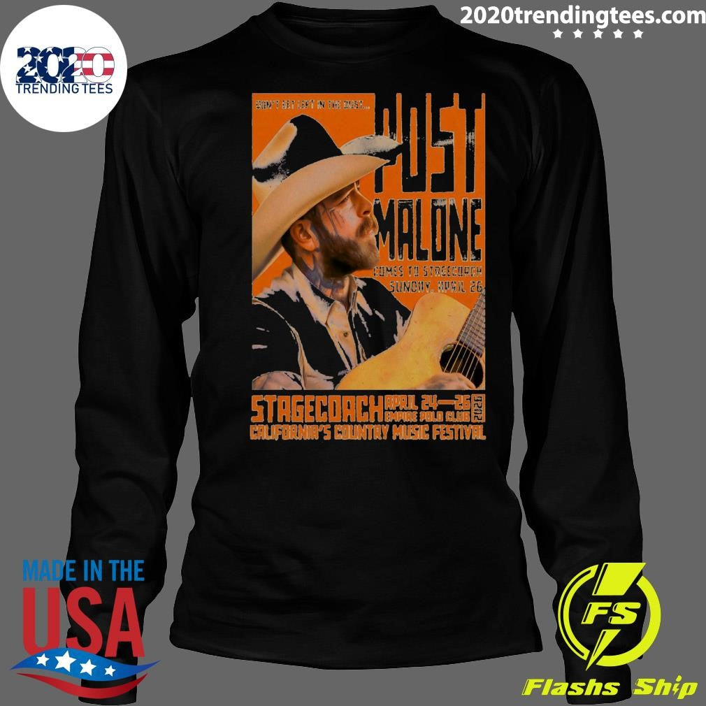 Post Malone April 24-26 2026 Stagecoach Festival In Indio CA Shirt