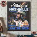 Post Malone Live In Nashville TN 2026 With BigXthaPlug And Carter Faith On June 30 2026 Poster Canvas