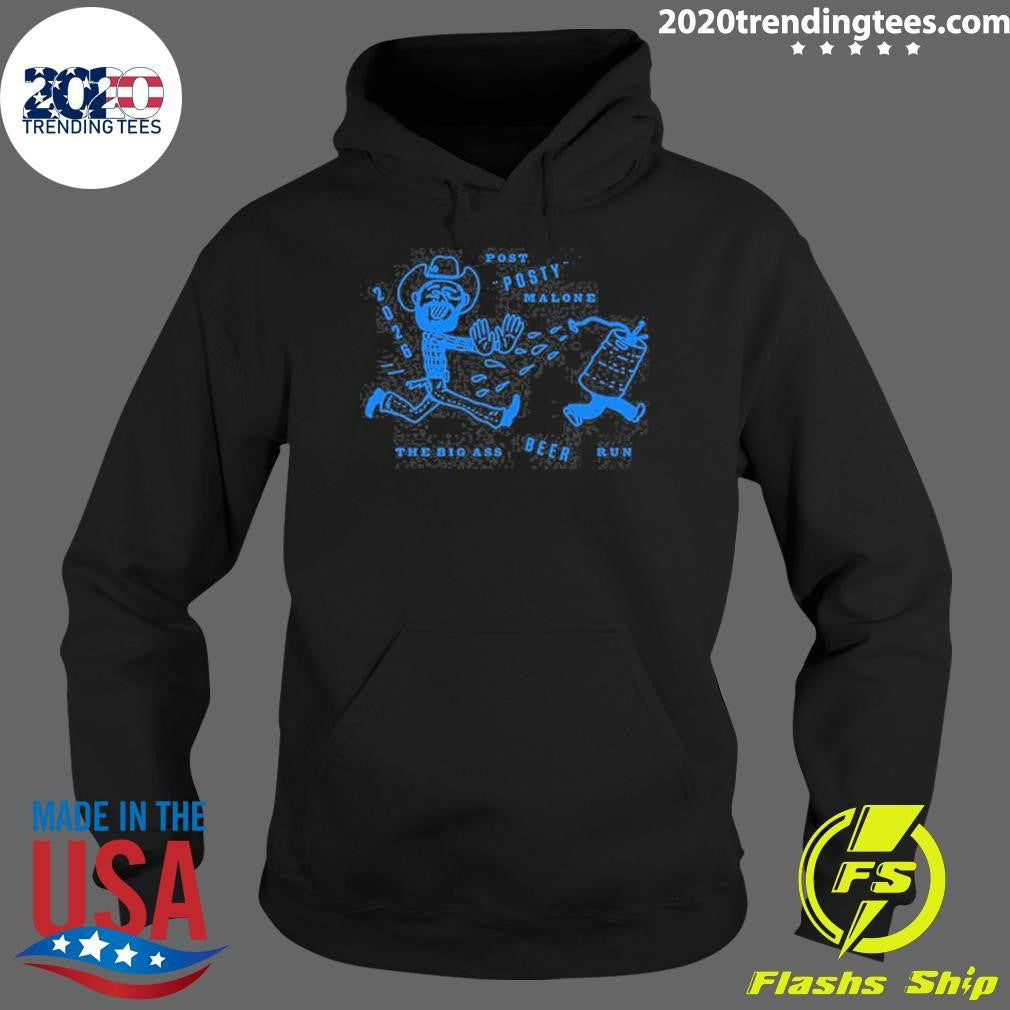 Post Malone Tour 2026 Beer Run Tee Shirt