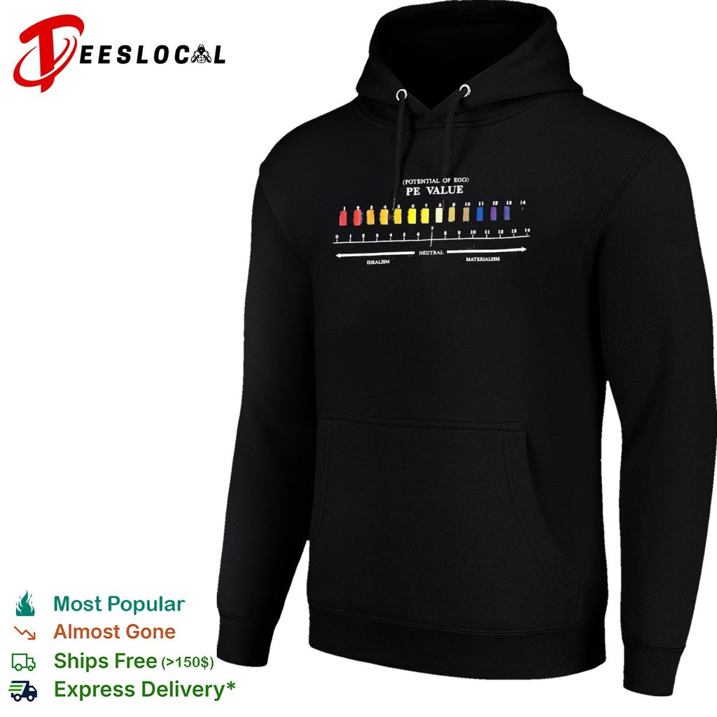 Potential of Ego PE Value Neutral Idealism Materialism Scale Chart Concept Shirt