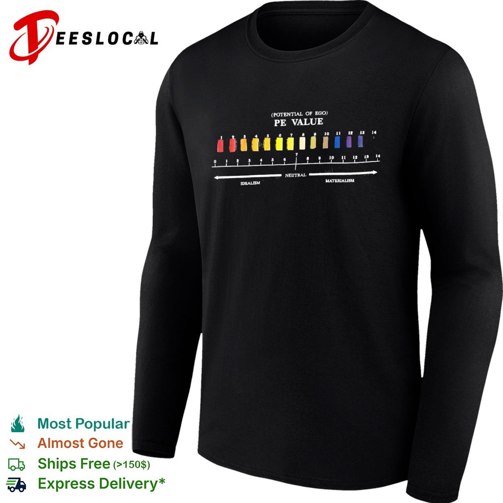 Potential of Ego PE Value Neutral Idealism Materialism Scale Chart Concept Shirt