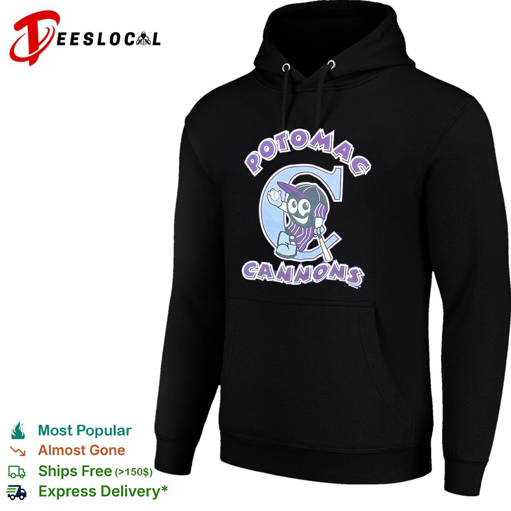 Potomac Cannons Baseball Minor League Team Logo Mascot Character shirt