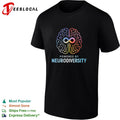 Powered by neurodiversity the brain shirt