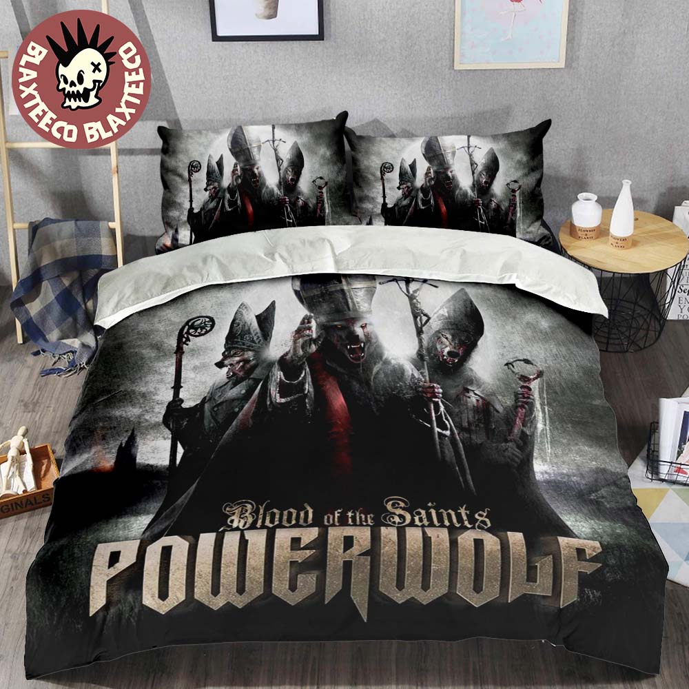 Powerwolf Blood of the Saints Album Cover Bedding Set
