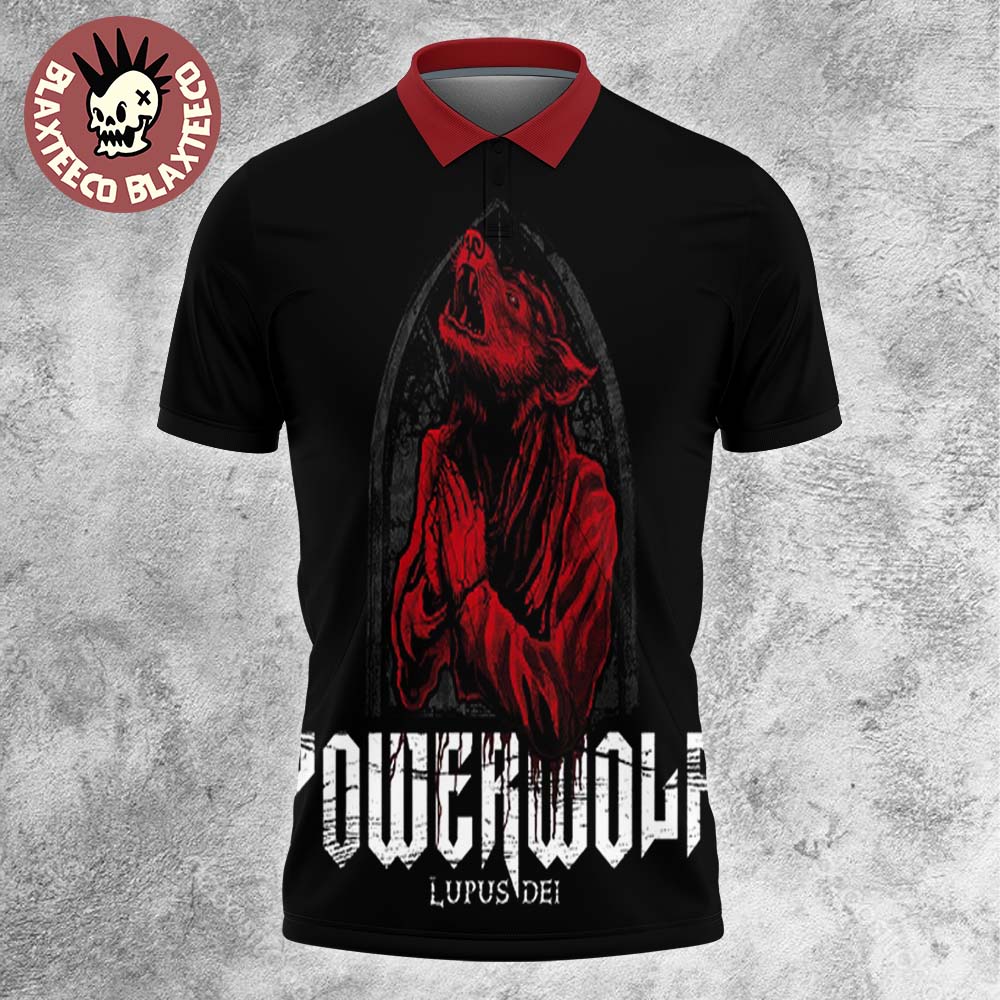 Powerwolf Lupus Dei Album Cover 2025 Polo Shirt