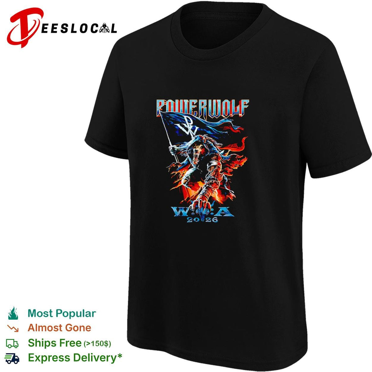 Powerwolf Wacken Open Air 2026 Festival Wacken Germany 1 August 2026 shirt