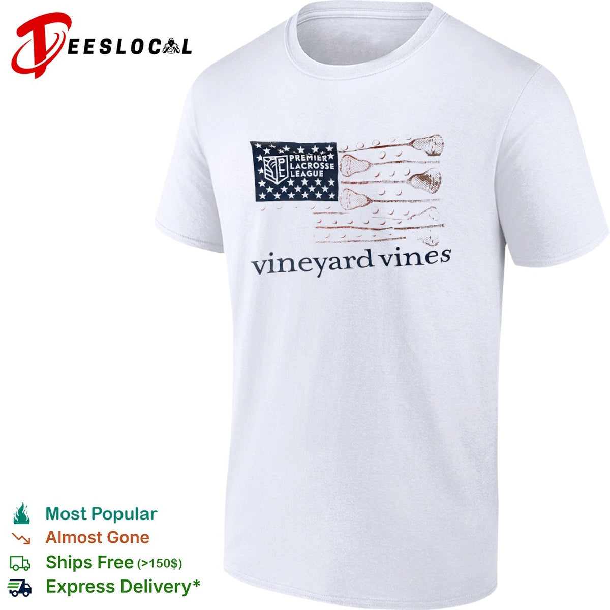 Premier Lacrosse League Vineyard Vines Flag Shirt