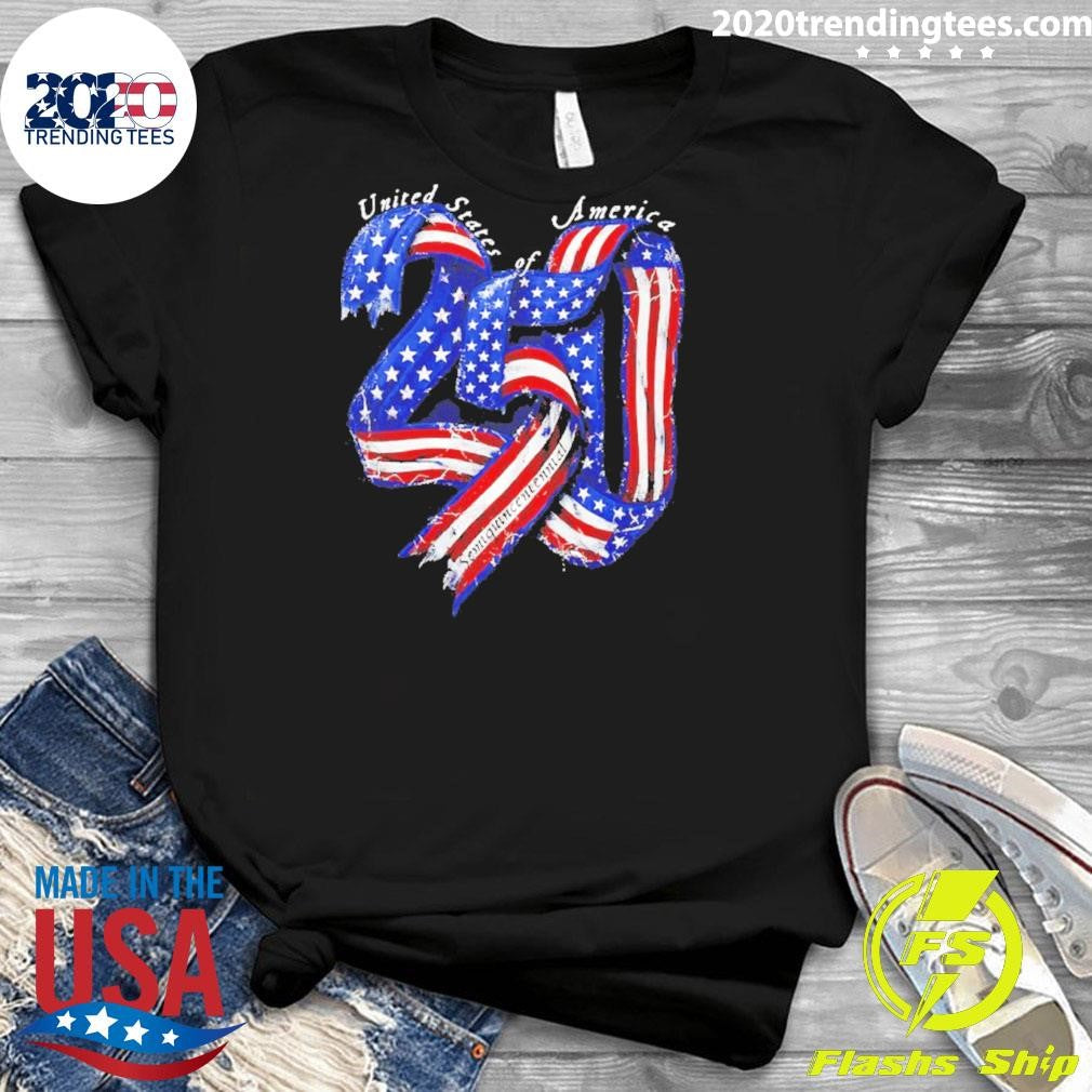 Premium 250 Years United States Semiquincentennial Ribbon Vintage Shirt