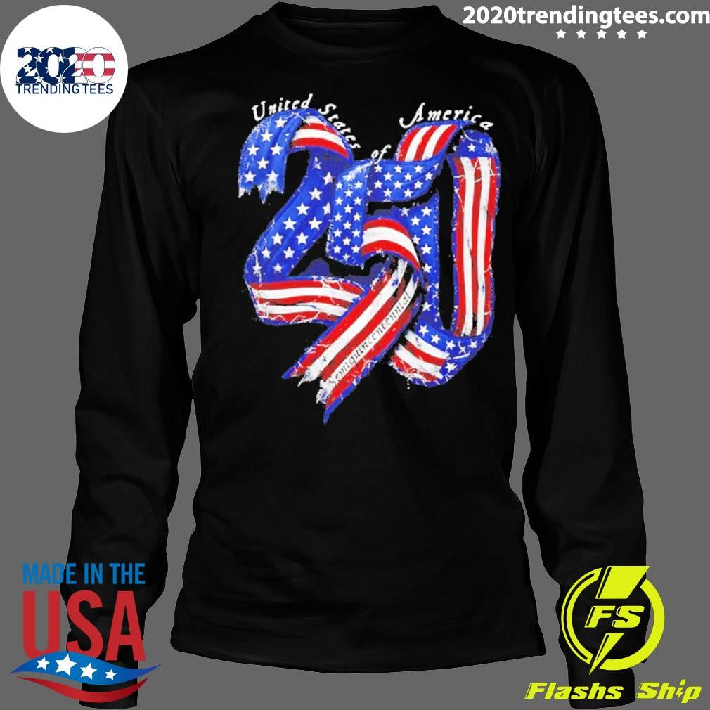 Premium 250 Years United States Semiquincentennial Ribbon Vintage Shirt