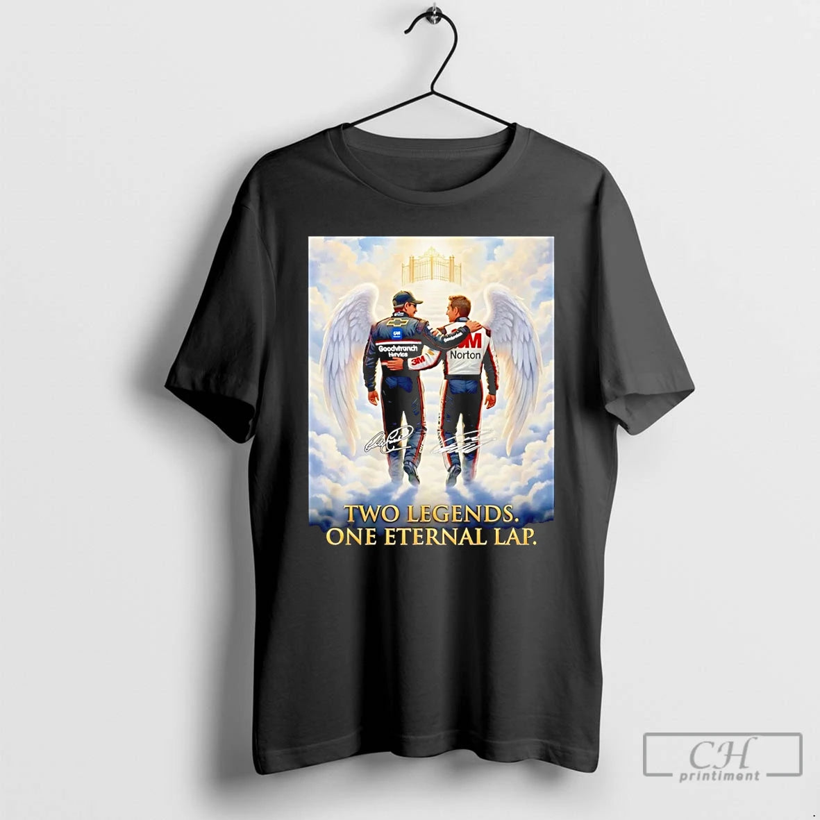 Premium Dale Earnhardt And Greg Biffle Two Legends One Eternal Lap