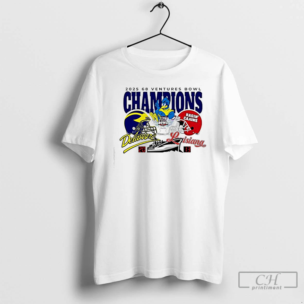 Premium Delaware Blue Hens Vs Louisiana Ragin Cajuns Victory 2025 68 Ventures Bowl Held In
