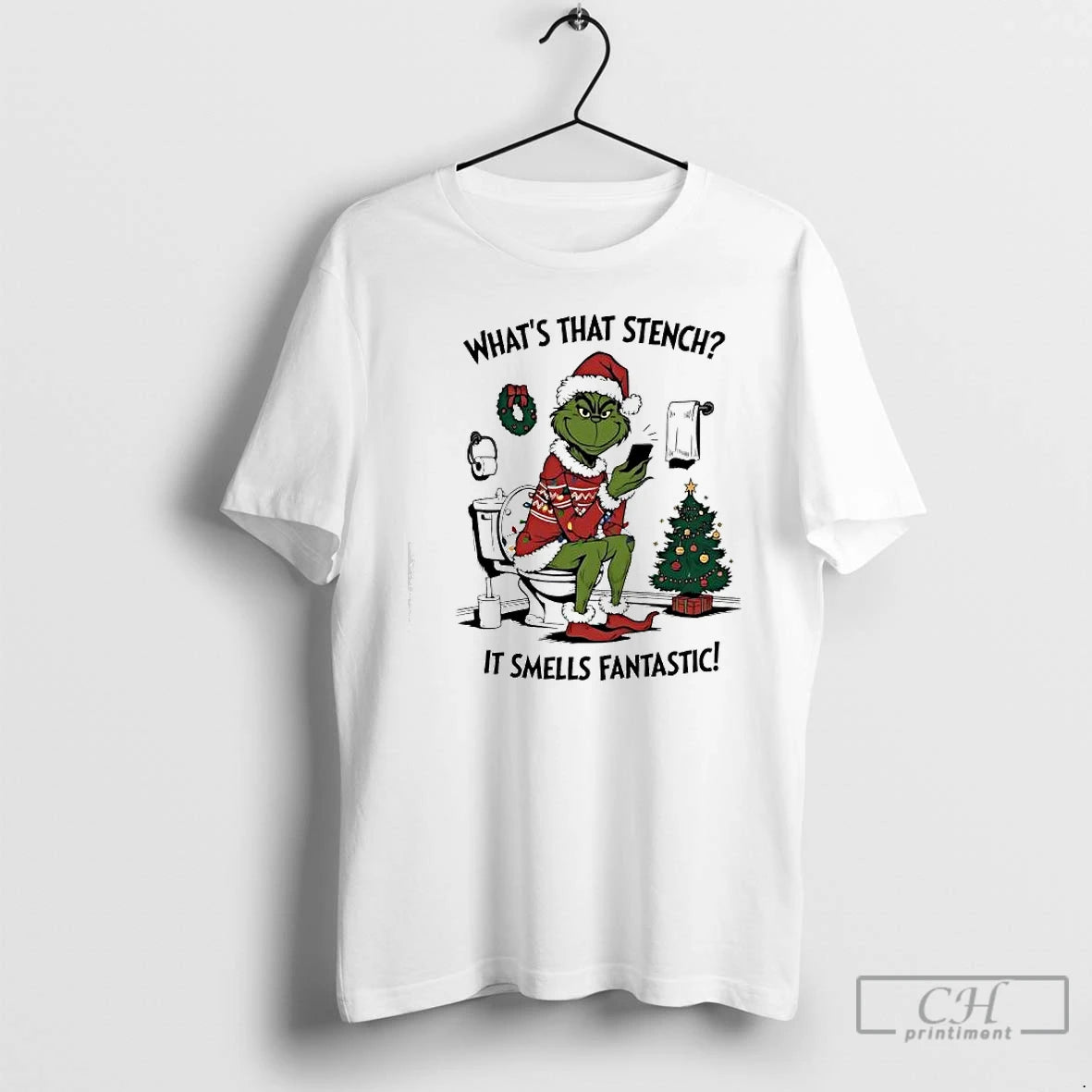 Premium Grinch Santa Whats That Stench It Smells Fantastic