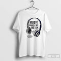 Premium Music Makes Me High Slogan Graphic
