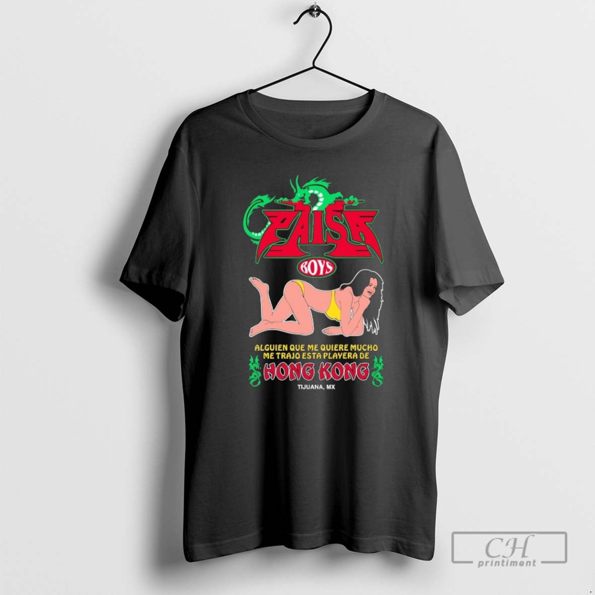 Premium Paisaboys Alguien Que Me Quiere Mucho Me Trajo Esta Playera De Hong Kong Tijuana