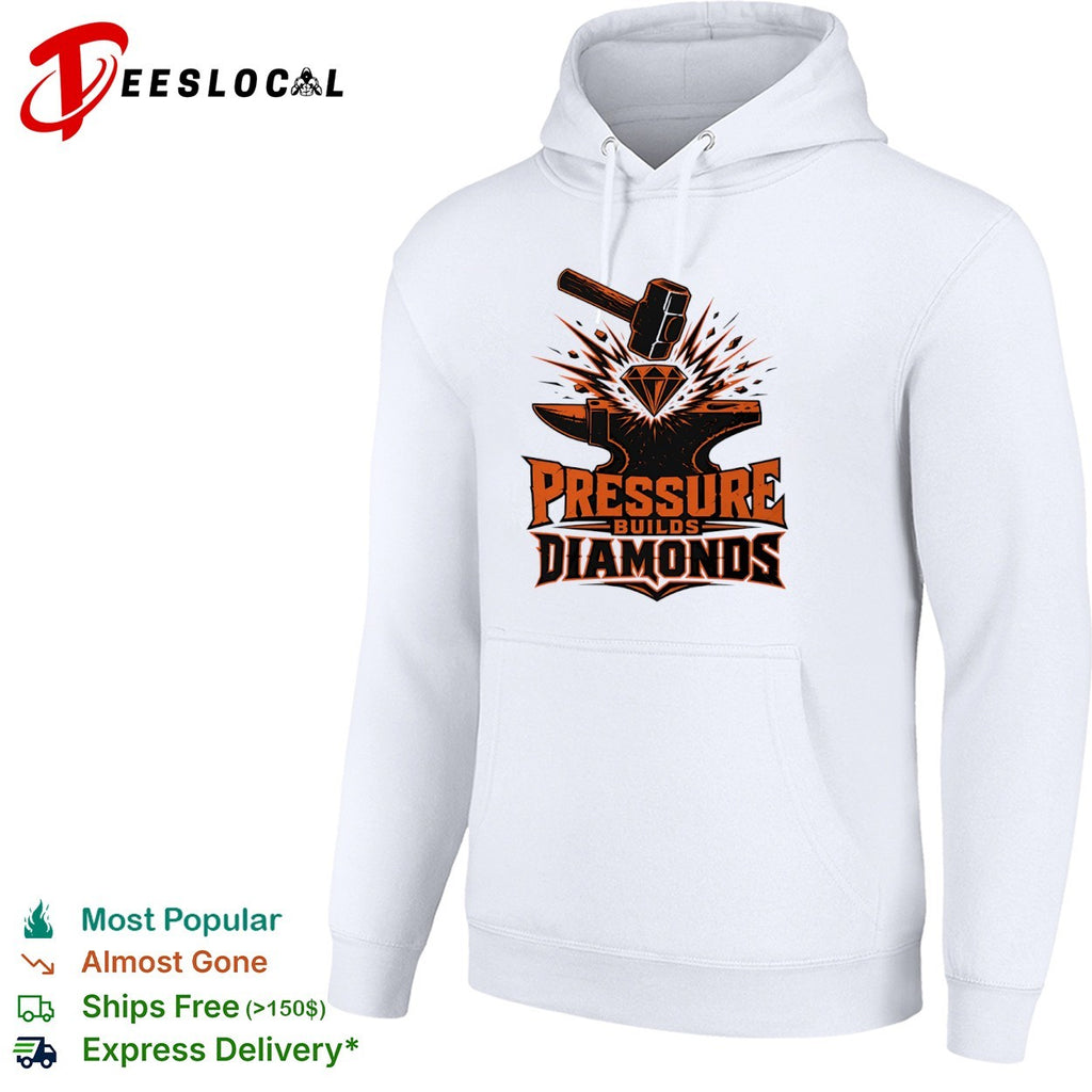 Pressure builds diamonds anvil and hammer shirt