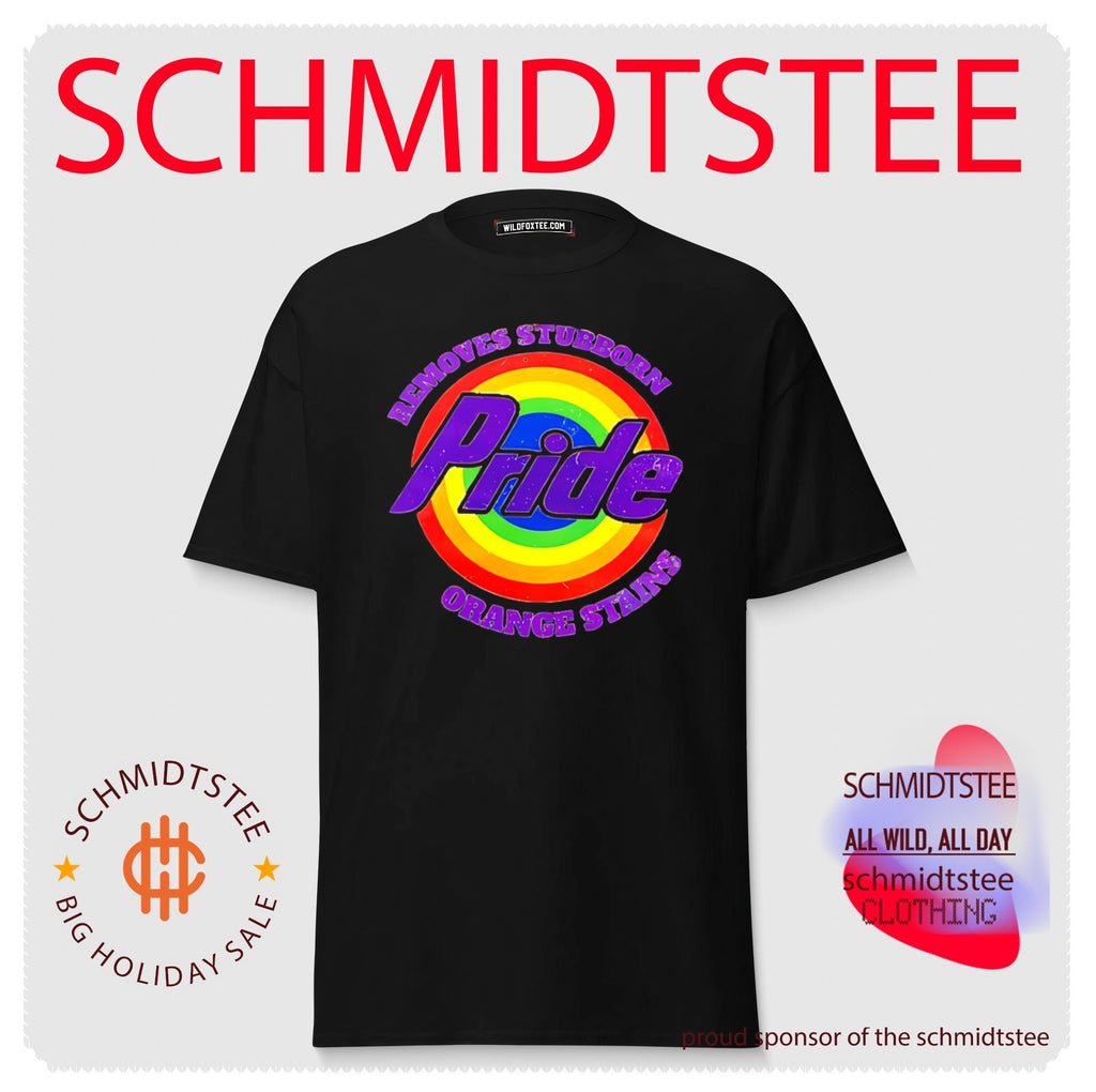 Pride removes stubborn orange stains shirt