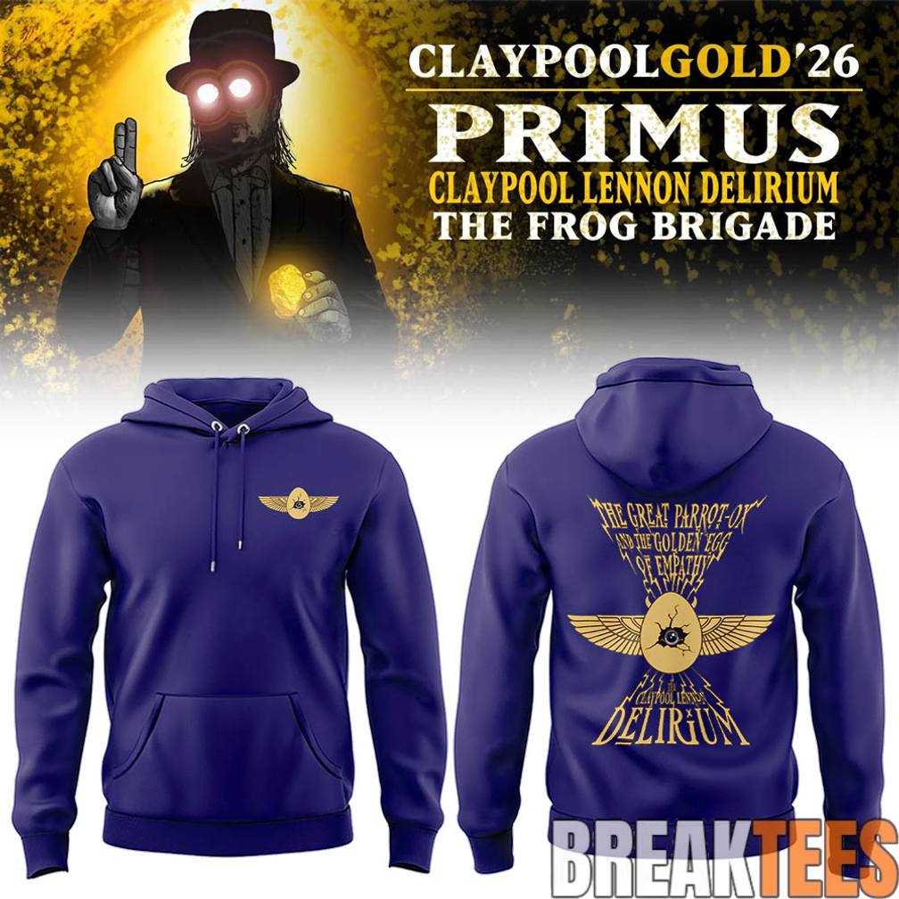 Primus Claypool Gold Tour 2026 Frog Brigade Hoodie