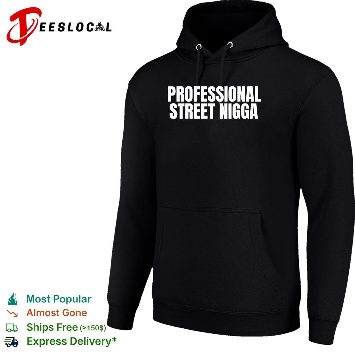 Professional street legend bold text funny shirt