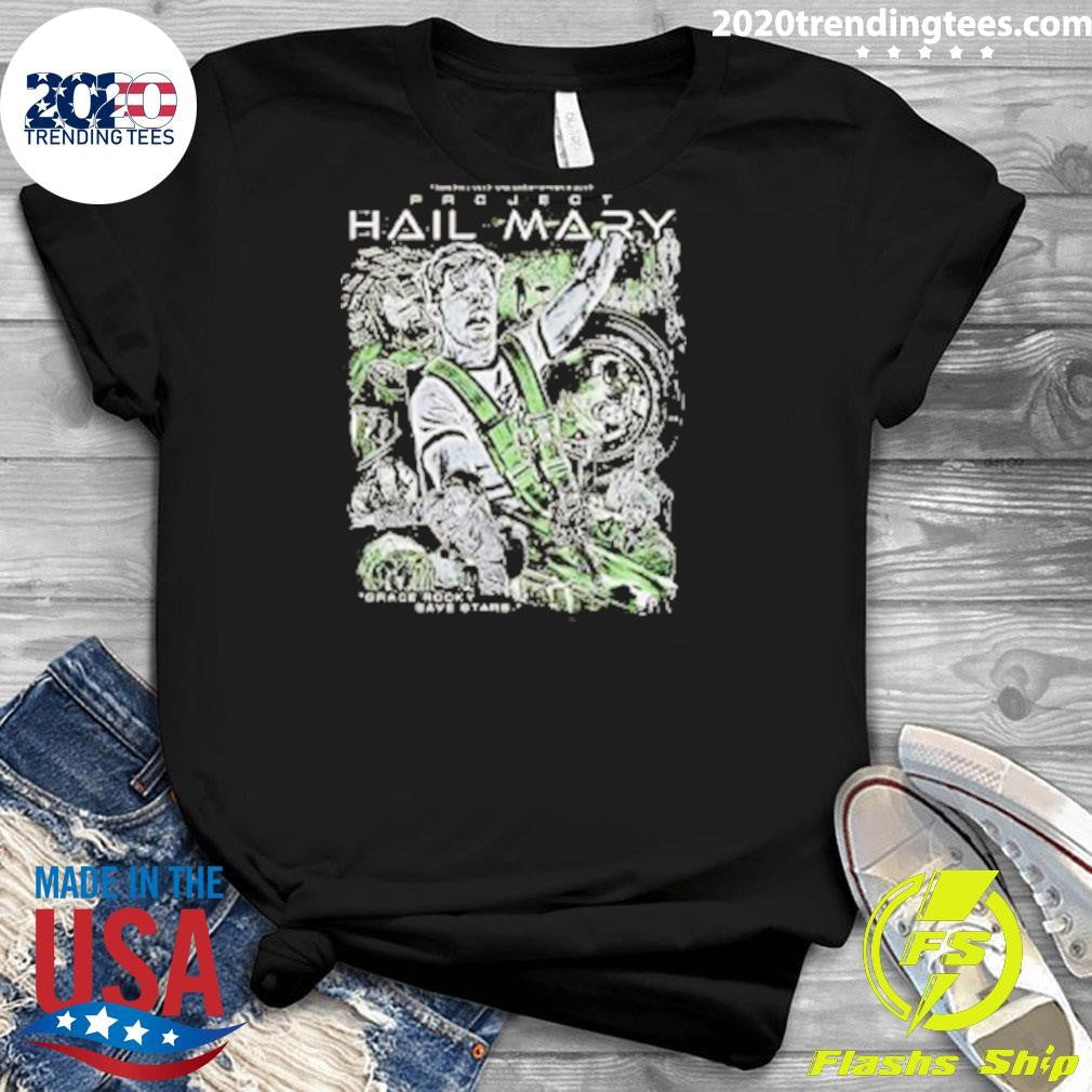 Project Hail Mary Amaze Grace Rocky Save Stars Shirt
