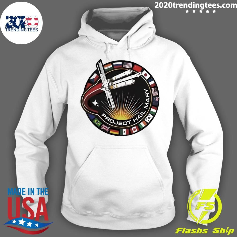 Project Hail Mary Ringer Space Mission Patch Shirt