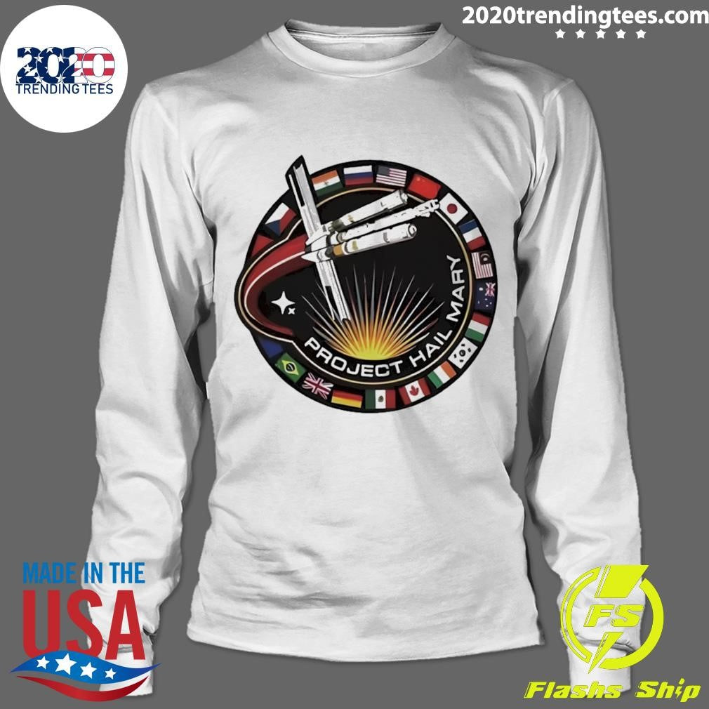 Project Hail Mary Ringer Space Mission Patch Shirt