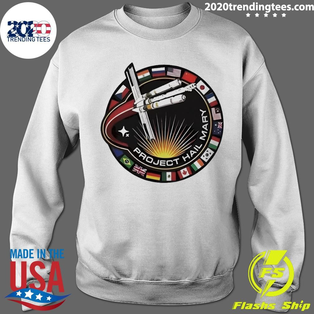 Project Hail Mary Ringer Space Mission Patch Shirt