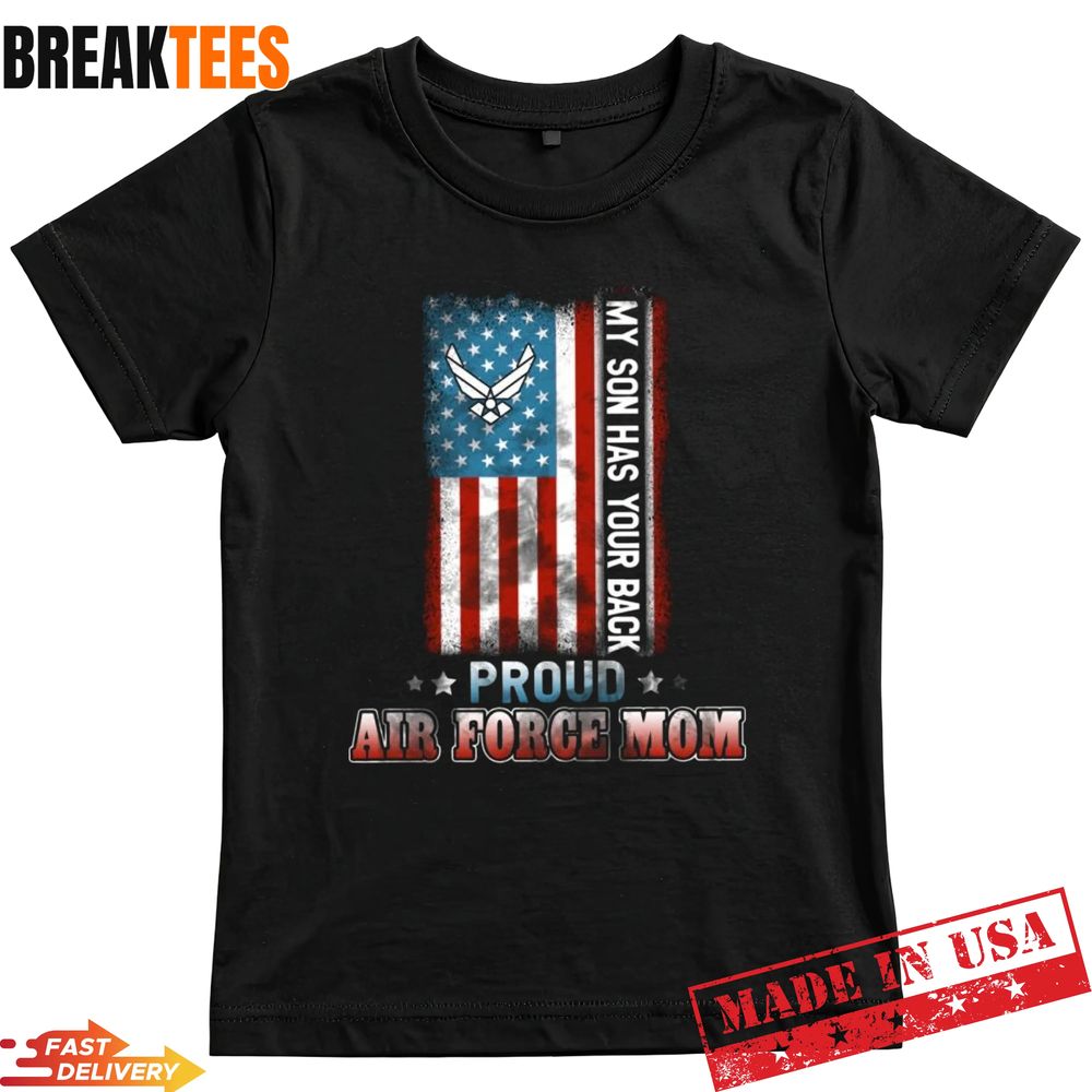 Proud US Air Force Mom USAF Military Family T-Shirt