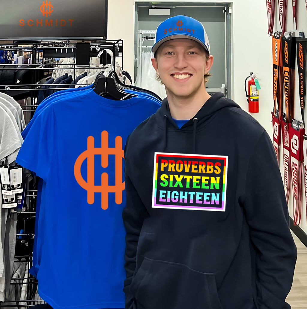 Proverbs Sixteen Eighteen Christian Rainbow Bible Verse shirt