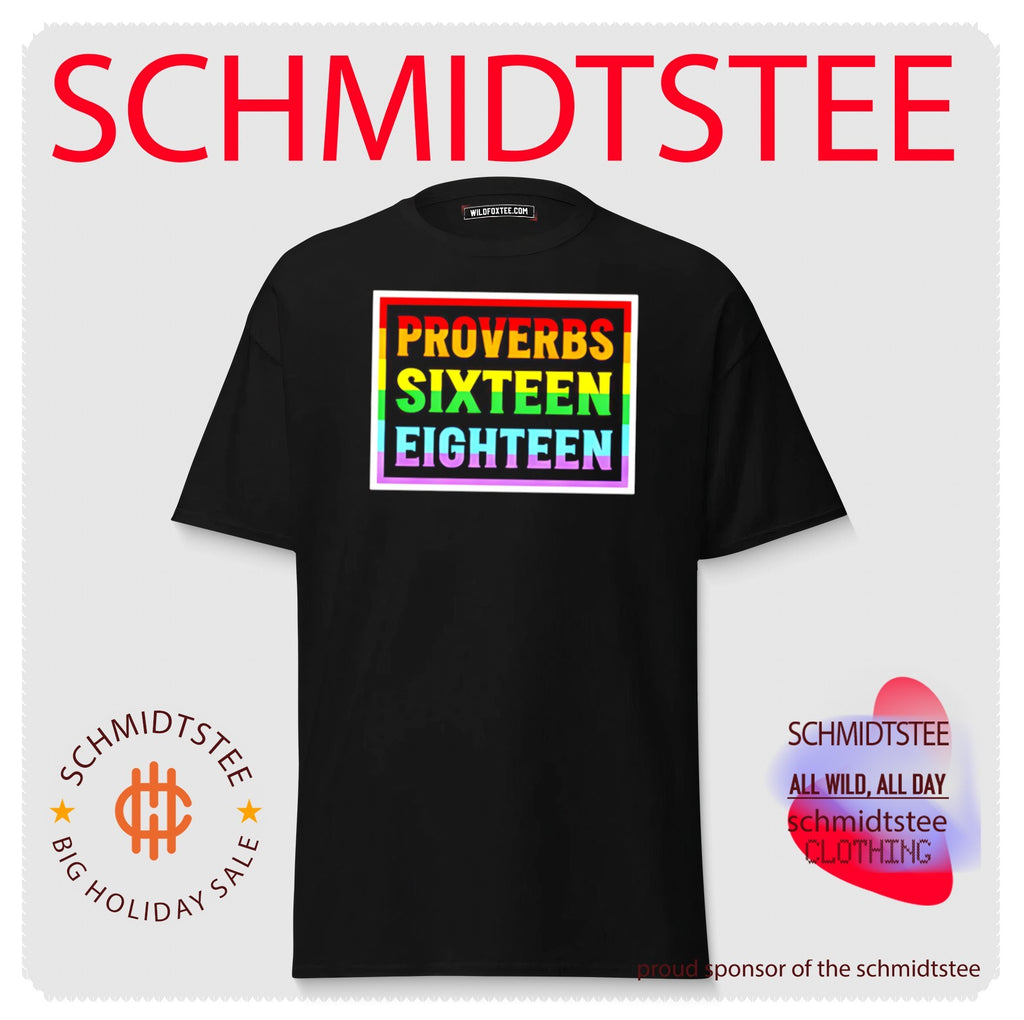 Proverbs Sixteen Eighteen Christian Rainbow Bible Verse shirt
