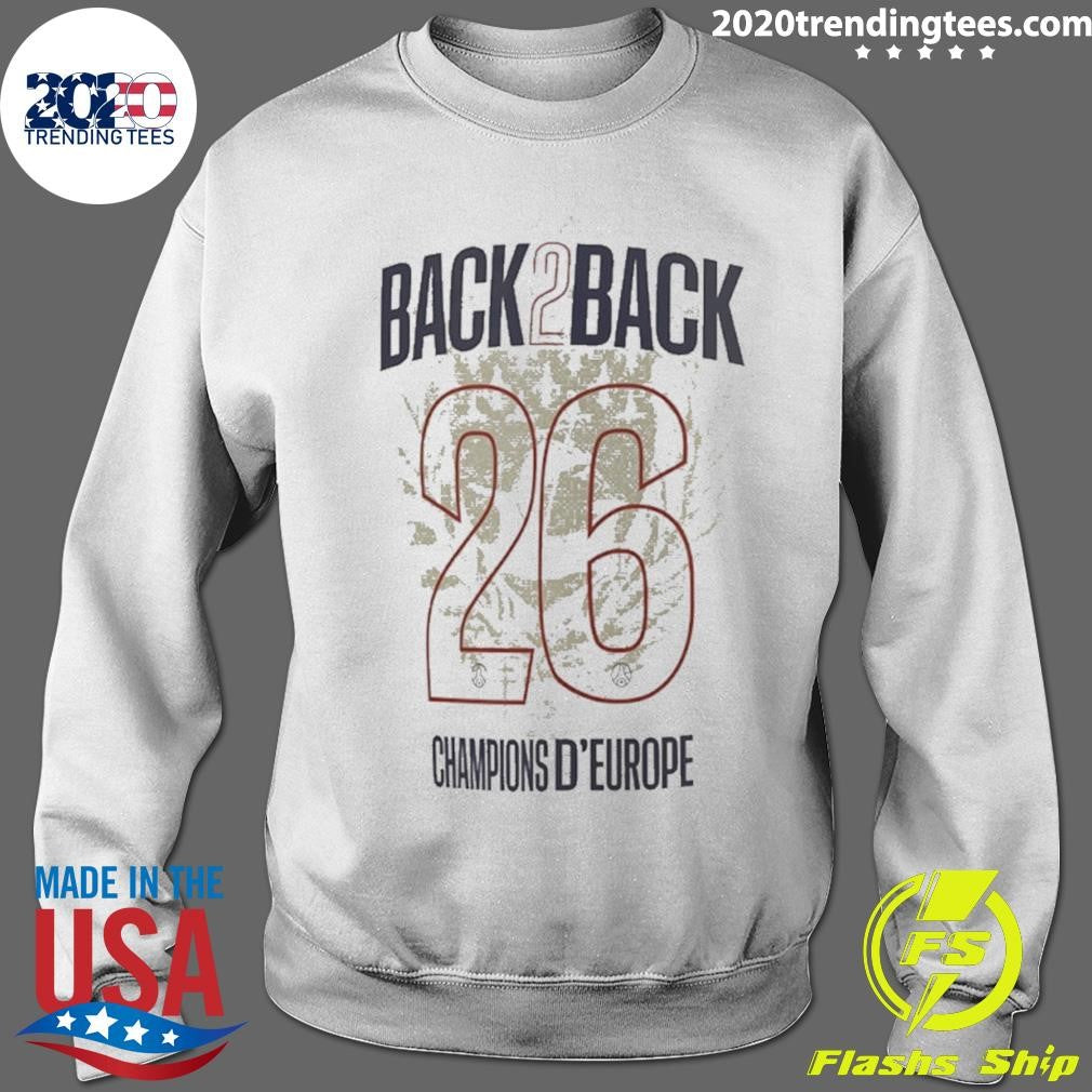 Psg Back 2 Back 2025-26 Champions Of D’europe Shirt